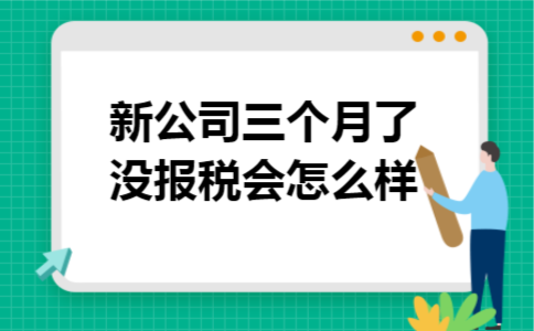 新公司三个月了没报税会怎么样