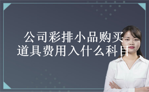 公司彩排小品购买道具费用入什么科目 公司彩排小品购买道具费用入什么科目