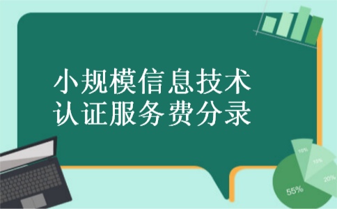  小规模信息技术认证服务费分录