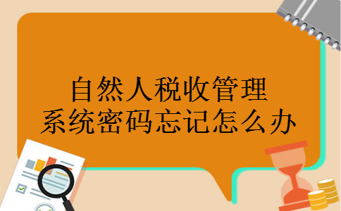 自然人税收管理系统密码忘记怎么办