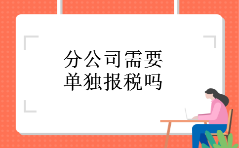 分公司需要单独报税吗