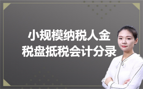 小规模纳税人金税盘抵税会计分录