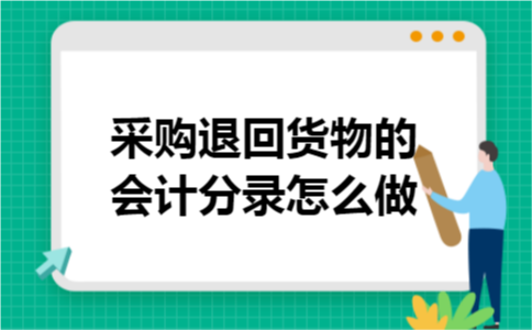采购退回货物的会计分录怎么做