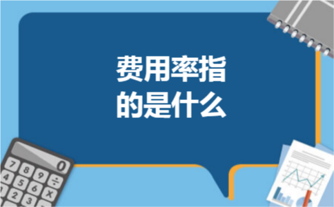 费用率指的是什么 费用率指的是什么