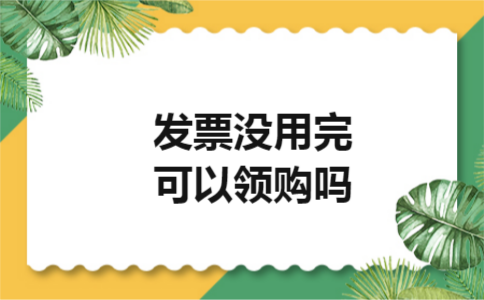 发票没用完可以领购吗 发票没用完可以领购吗