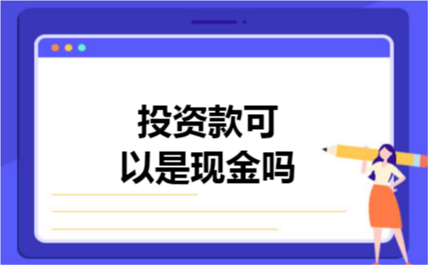 投资款可以是现金吗