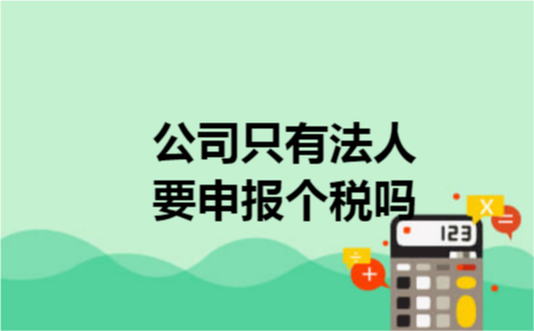 公司只有法人要申报个税吗