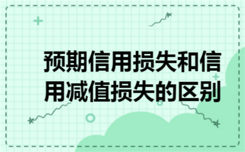 预期信用损失和信用减值损失的区别