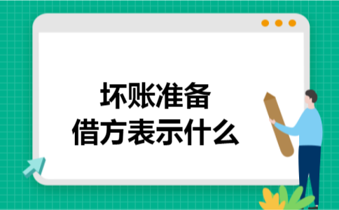 坏账准备借方表示什么
