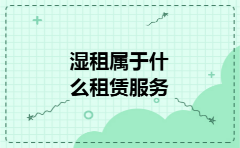 湿租属于什么租赁服务