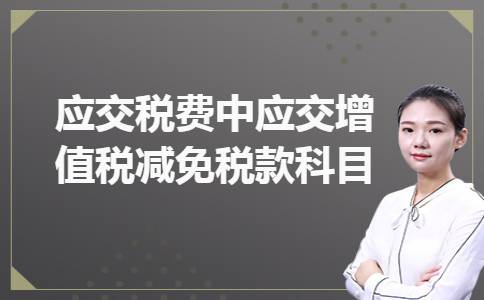 应交税费中应交增值税减免税款科目 应交税费中应交增值税减免税款科目