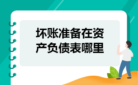 坏账准备在资产负债表哪里