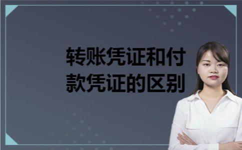 转账凭证和付款凭证的区别