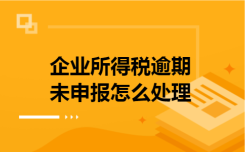  企业所得税逾期未申报怎么处理