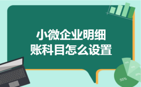 小微企业明细账科目怎么设置