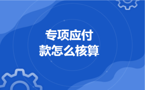 专项应付款怎么核算