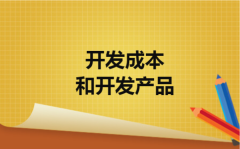 开发成本和开发产品
