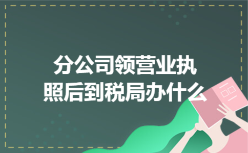 分公司领营业执照后到税局办什么