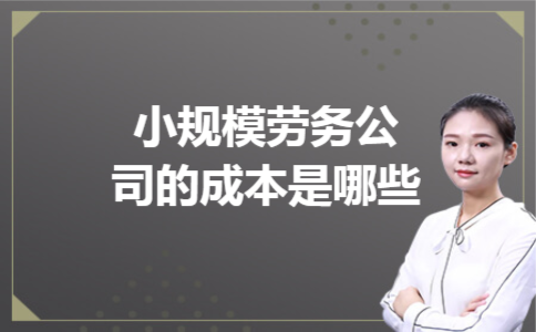 小规模劳务公司的成本是哪些