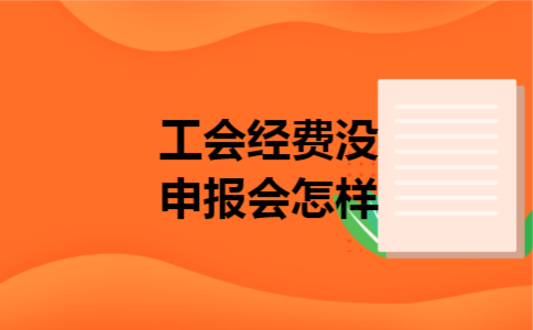 工会经费没申报会怎样