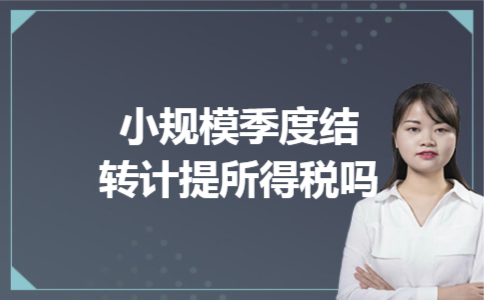 小规模季度结转计提所得税吗