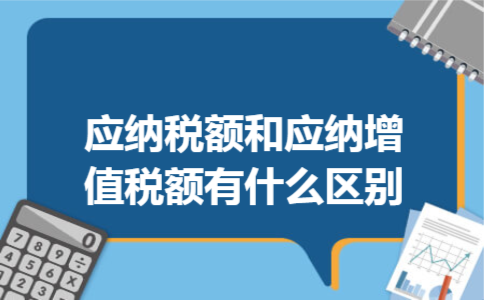 应纳税额和应纳增值税额有什么区别