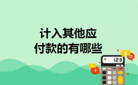 计入其他应付款的有哪些