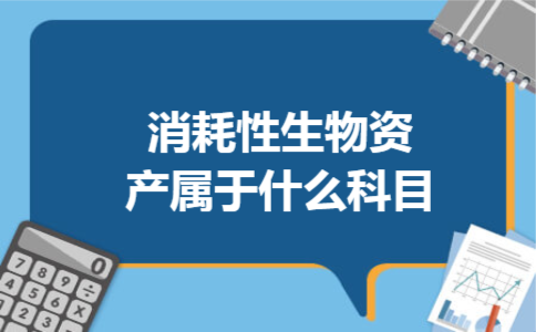 消耗性生物资产属于什么科目